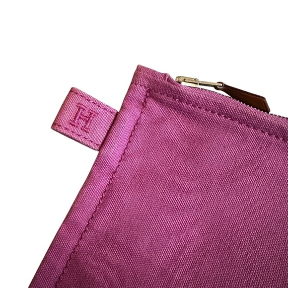 Authentic HERMES Pink Cotton Bora Bora Pouch Travel Toiletry Bag - Picture 3 of 11